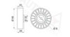 AUTEX 651115 Deflection/Guide Pulley, v-ribbed belt